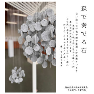 第88回香川県美術展覧会で初出品、初入選、初入賞！！しました